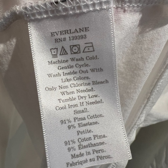 everlane turtleneck long-sleeve t-shirt - white, size s - Picture 6 of 7